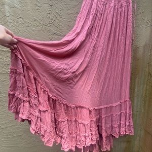 Free people low back maxi dress XS